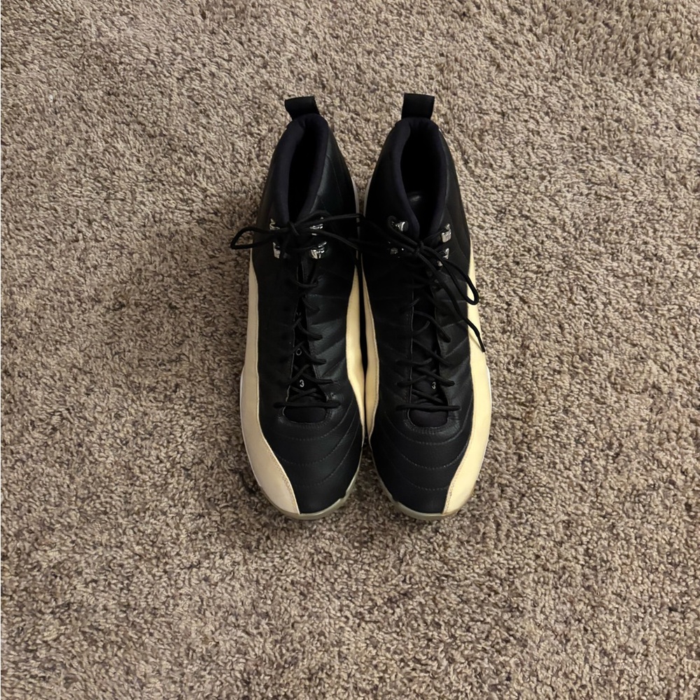Men's Black and Cream football cleats